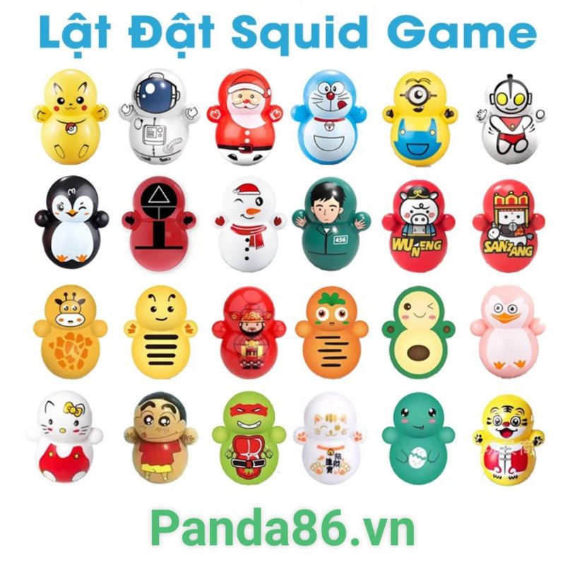 Set 30 Con Đồ Chơi Búp Bê Lật Đật - Trò Chơi Lật Đật Squid Game Hít Hot Tik Tok - Giải Toả Căng Thẳng Lúc Rảnh Rỗi