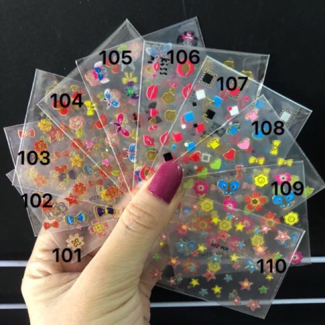 Sticker dán móng nhỏ