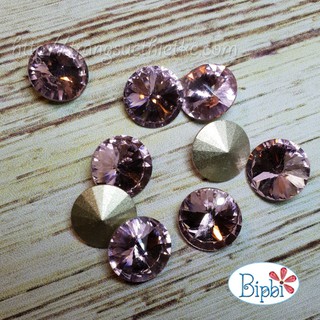 Pha lê Tiệp loại dán 14mm màu hồng