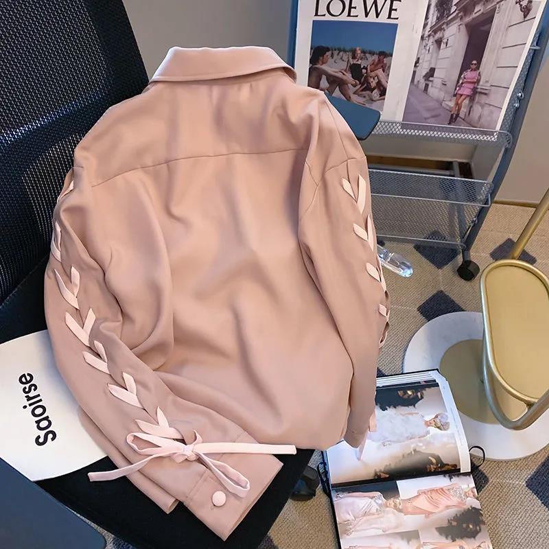 Áo Sơ Mi Tay Dài Thắt Nơ Phong Cách Phương Tây Thời Trang Mùa Thu Mới Dành Cho Nữ