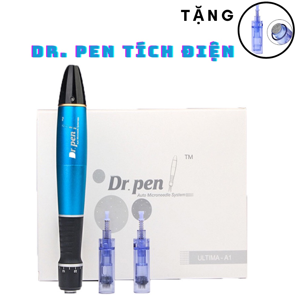 Máy Phi Kim Dr.pen A1-W Tích Điện Cấy Trắng Cấy Tảo Cấy Phấn Cây Lăn Kim Máy Pen Có Pin loại tốt cấy trắng da