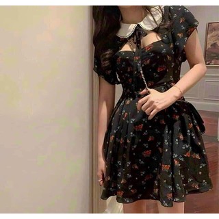 Đầm hoa nhí chocker bigsize (55->90kg)