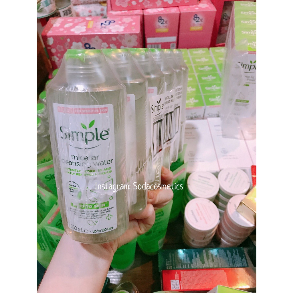 Nước Tẩy Trang Simple Micellar Cleansing Water 200ml