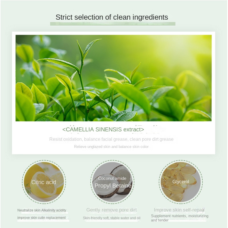 Sữa Rửa Mặt Trà Xanh 200ml Kiểm Soát Dầu Cho Nam Và Nữ | BigBuy360 - bigbuy360.vn