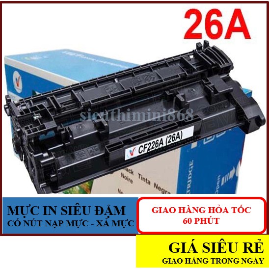 GIAO TRONG NGÀY💥Hộp Mực 26A/052 - CNON LBP 214DW - HP Pro M402DN, M426FDW, M426FDN - - Cartridge CF226A - Cartridge 052