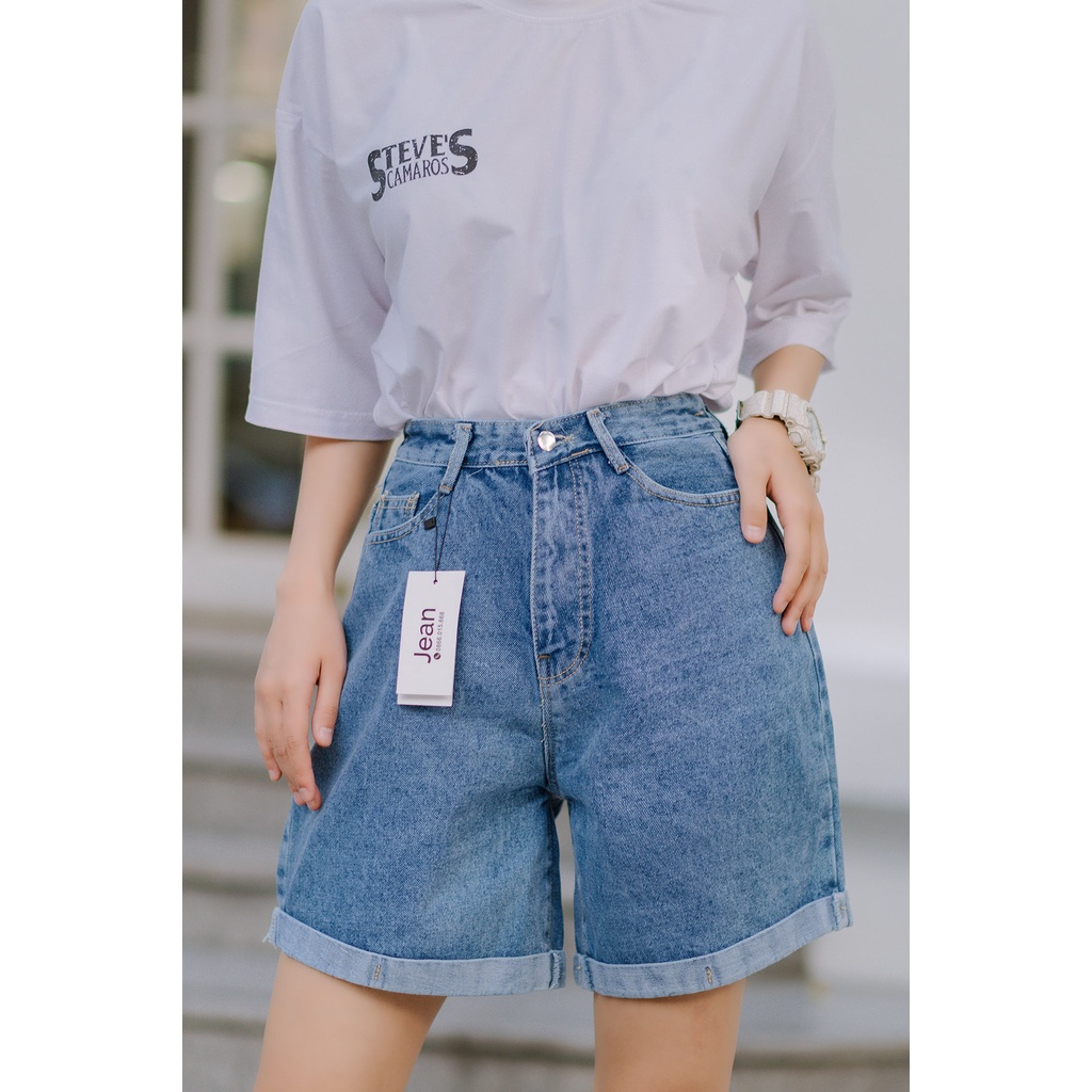 QUẦN SHORT JEAN STYLE ULZZANG CẠP CAO