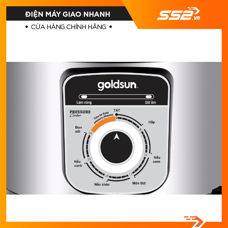 Nồi áp suất Goldsun CD1501-Bảo Hành Chính Hãng