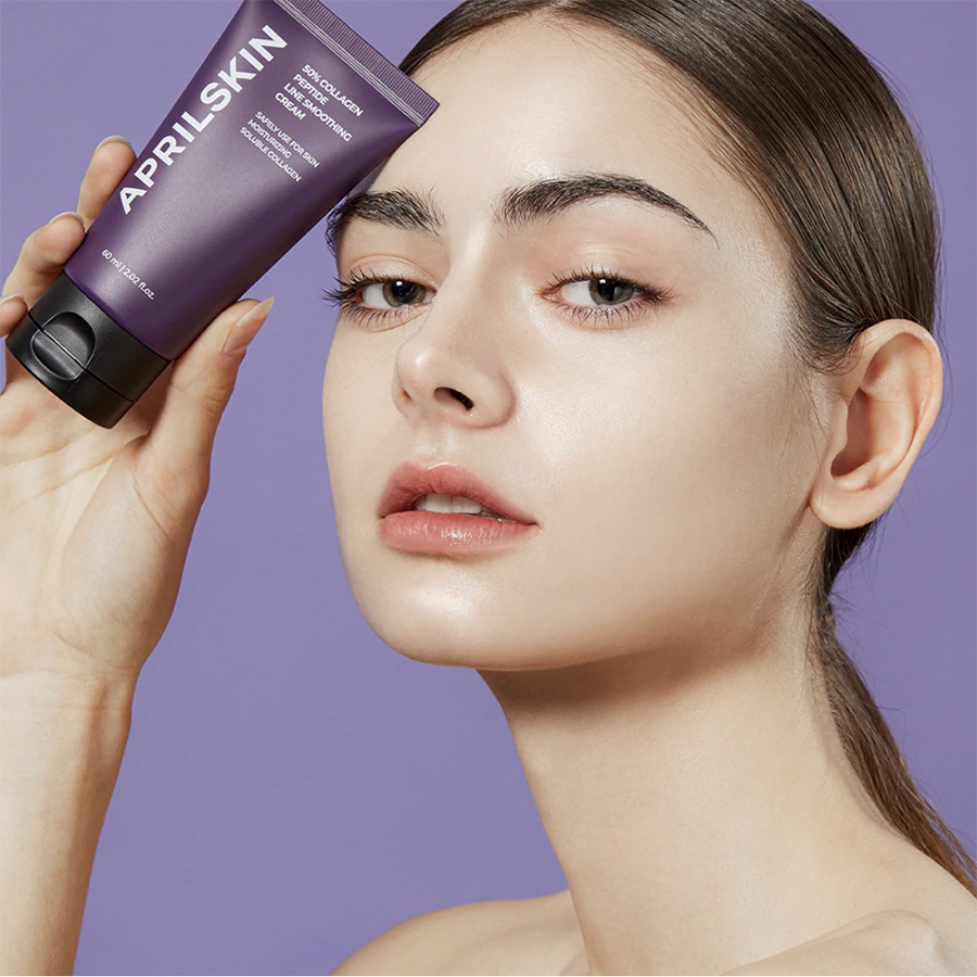 Kem Collagen Dưỡng Ẩm Chống Lão Hoá APRILSKIN 50% Collagen Peptide Wrinkle Smoothing Cream 60ml