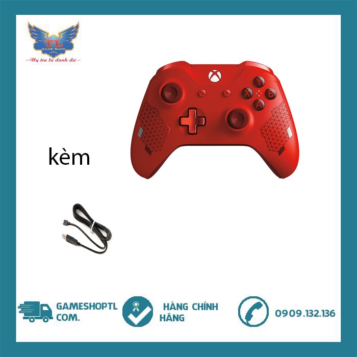 Tay cầm chơi game Xbox One S Phiên Bản Sport red