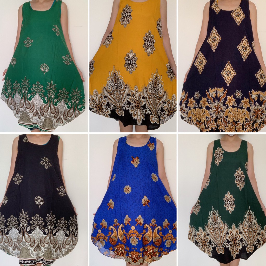 Váy lanh xuông from đại, chất mát, nhiều họa tiết