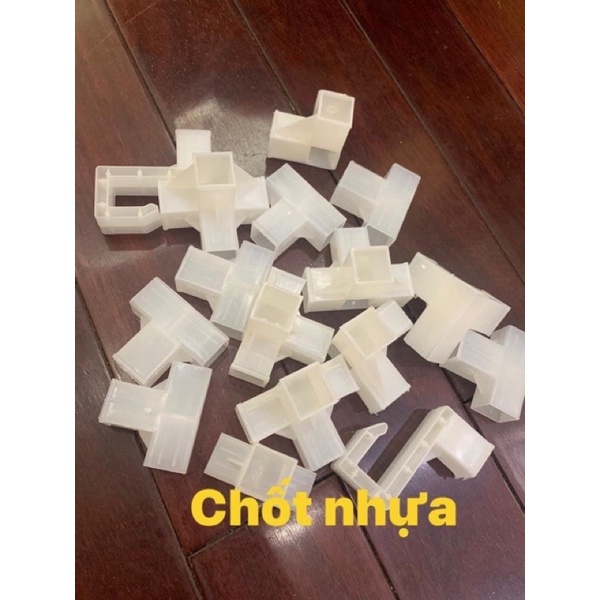 khớp nối,cút nối góc,chốt nhựa vuông 2x2cm