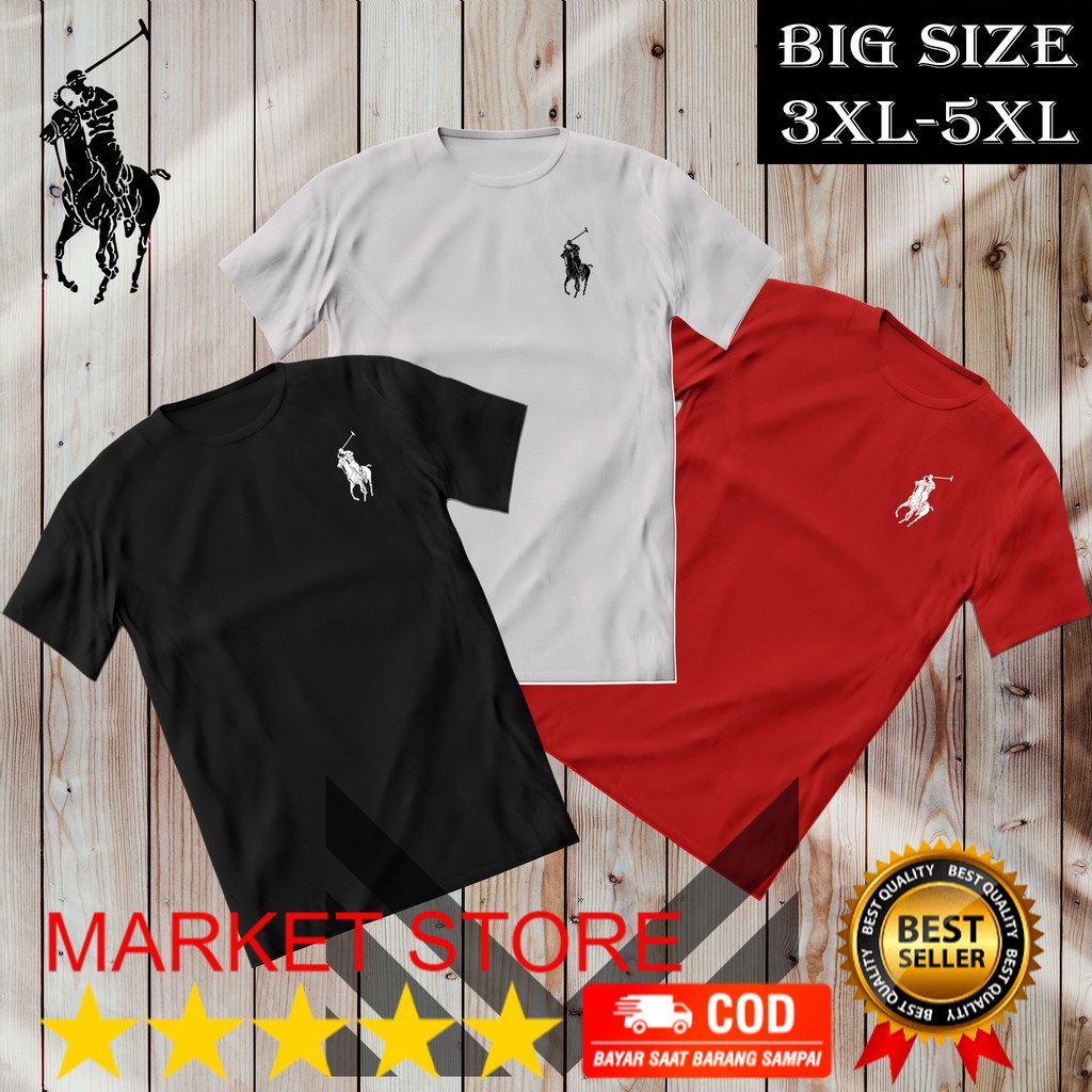 Áo Thun Tay Ngắn Cổ Tròn In LOGO Polo US Polo Size Lớn Chất Liệu Cotton Cao Cấp Cho Nam