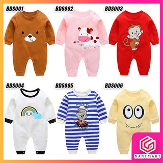 Bộ Body Dài Tay Dễ Thương Xuất Nhật Cho Bé Gái Bé Trai - [BDD1]