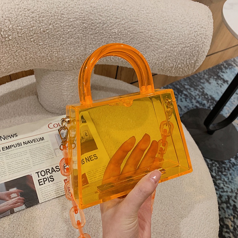 Túi Đeo Chéo Dáng Vuông Chất Liệu acrylic Thời Trang Cho Nữ