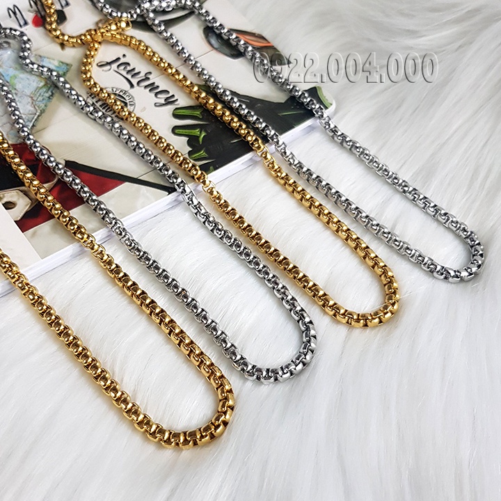 Dây chuyền nam 6mm kiểu đơn giản nam tính