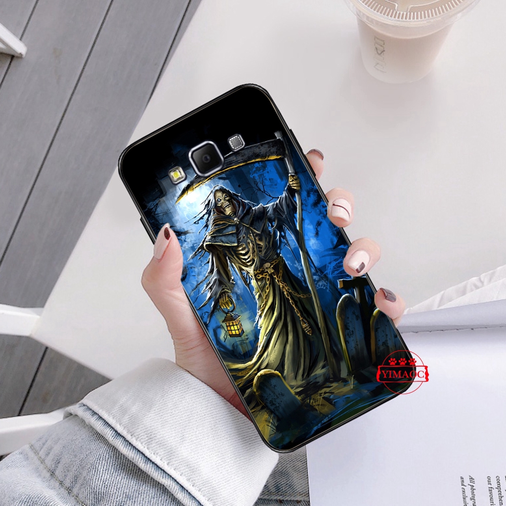 Ốp điện thoại dẻo họa tiết Grim Reaper cho SAMSUNG J4 J6 J7 J8 PLUS PRIME M10 M20 M30 1F