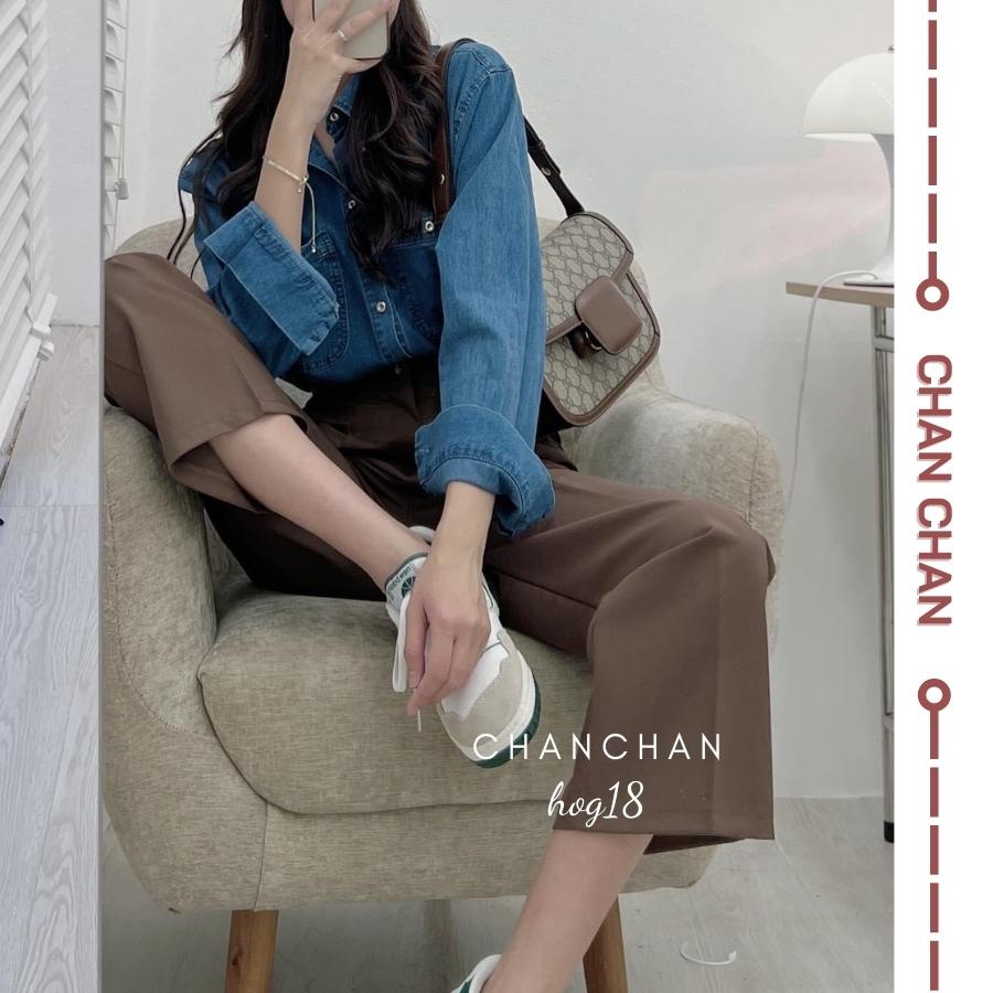 Áo Khoác Nữ Jean UNISEX Form Rộng Nam Nữ Màu Xanh- Áo khoác bò nữ form rộng suông