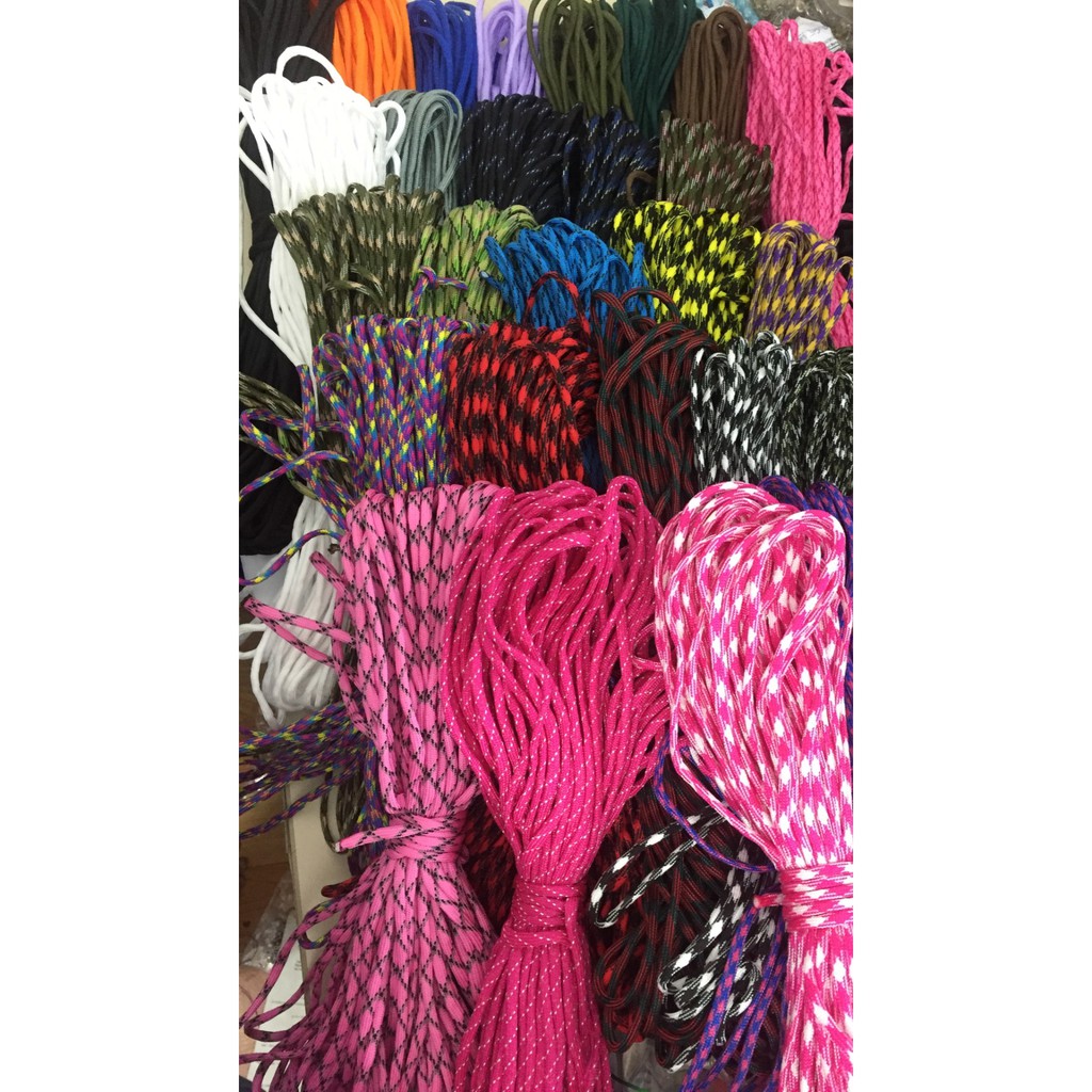 3mét DÂY PARACORD đan vòng tay 4MM 7 LÕI