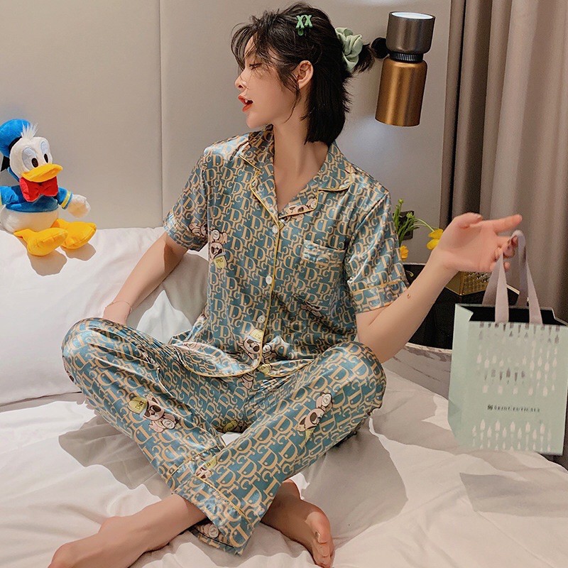 [Big Sale] 🌱 Đồ Bộ Pijama Lụa Đồ Mặc Nhà☘️ Bộ Ngủ Cao Cấp Mát Mềm Mịn - ELSA | BigBuy360 - bigbuy360.vn