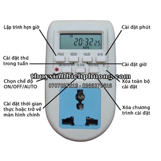 HẸN GIỜ ĐIỆN TỬ TỰ ĐỘNG CHO HỒ CÁ THỦY SINH | TIMER ĐIỆN TIỆN LỢI THÔNG MINH