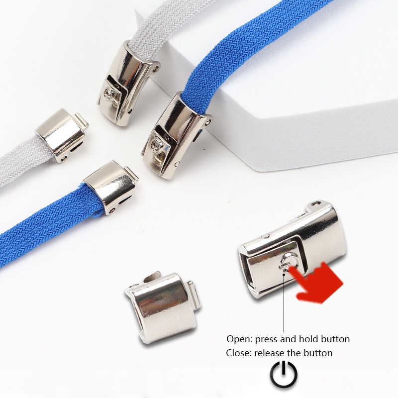 Dây Giày Co Giãn Không Cần Buộc Dành Cho Người Lớn Và Trẻ Em