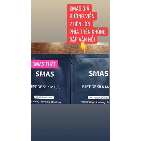 Mặt nạ cấp ẩm phục hồi chuyên sâu Smas Peptide Silk Mask 24h hydrating