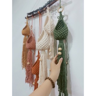 Mành Kén treo cây Macrame (Hình chụp thật)