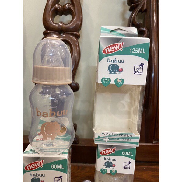[Hàng mới về] Bình sữa cho bé/Bình sữa Babuu 125ml cho bé sơ sinh