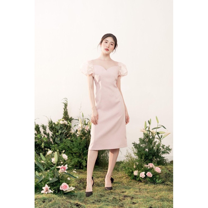 ĐẦM VÁY LALA 2 RẬP THIẾT KẾ - DÁNG DÀI TAY REN BỒNG | BigBuy360 - bigbuy360.vn