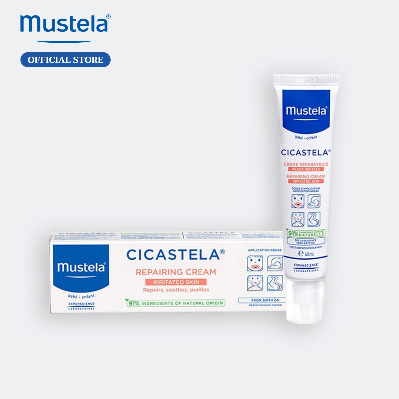 Kem Phục Hồi Độ Ẩm Đa Năng Mustela Cicastela Moisture Recovery Cream 40ml