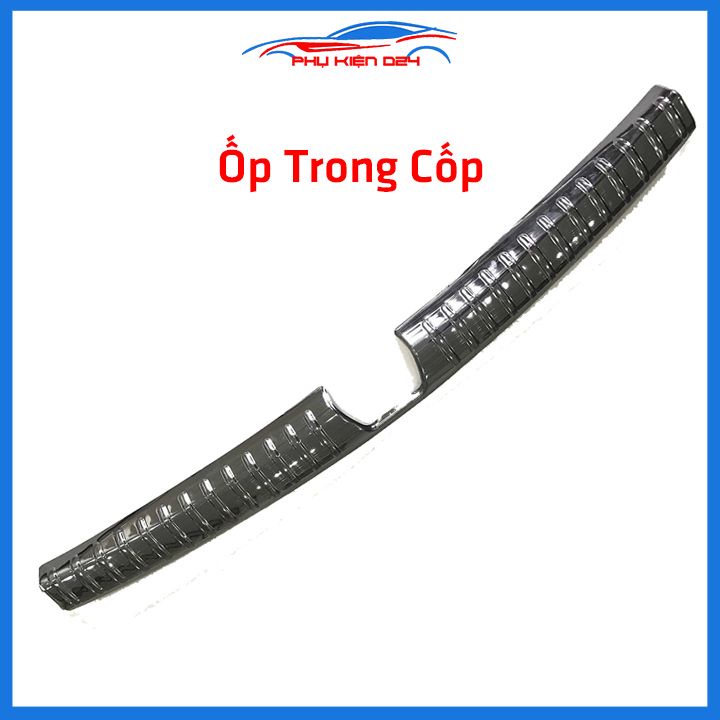 Ốp chống trầy cốp Accent 2021-2022 thép không gỉ vân Titan chống trầy bảo vệ xe