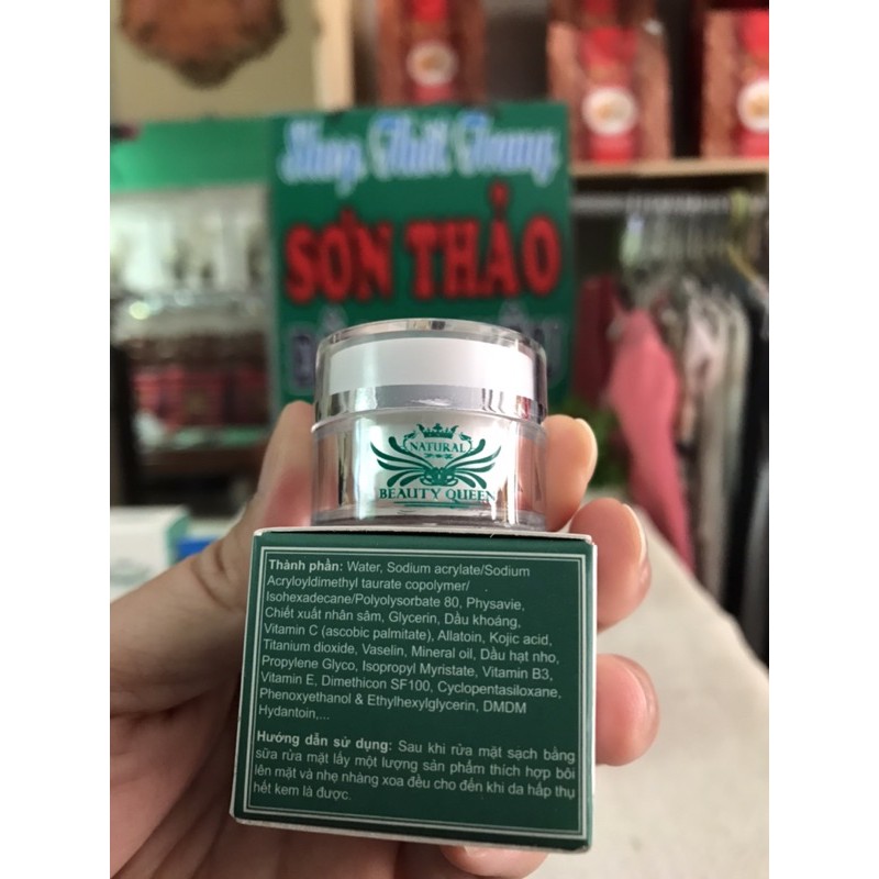 Kem mụn nám dưỡng trắng Beauty Queen 5g