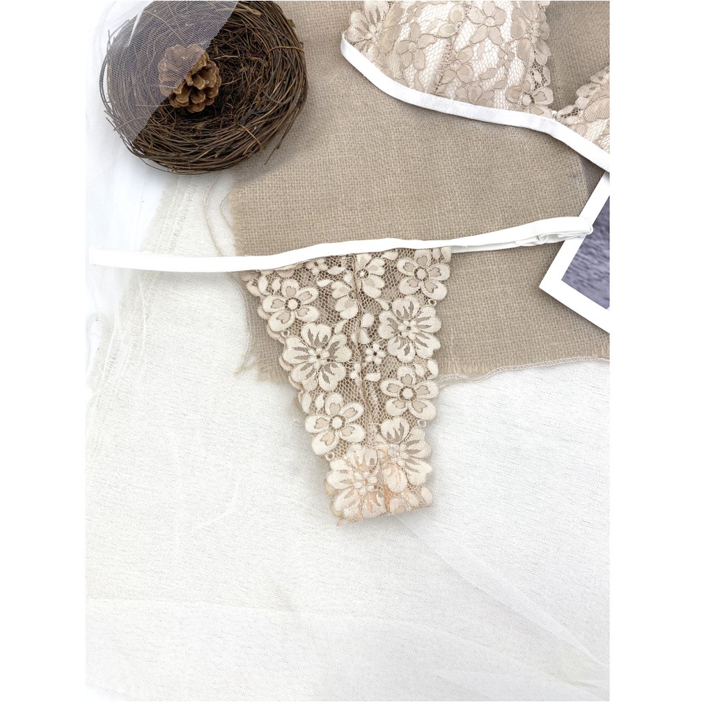 Đồ lót nữ màu da không gọng mút mỏng Nội y nữ sexy nóng bỏng gợi cảm thiết kế cao cấp vải ren gồm cả quần lót và áo lót | BigBuy360 - bigbuy360.vn