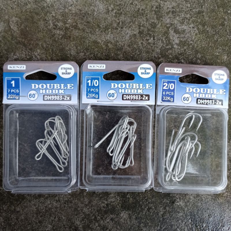 Móc đôi Kenzi 9983-2x thiếc / trắng
