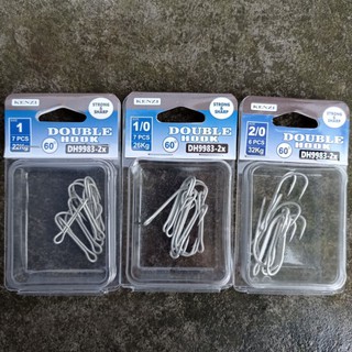 Móc đôi kenzi 9983-2x thiếc / trắng