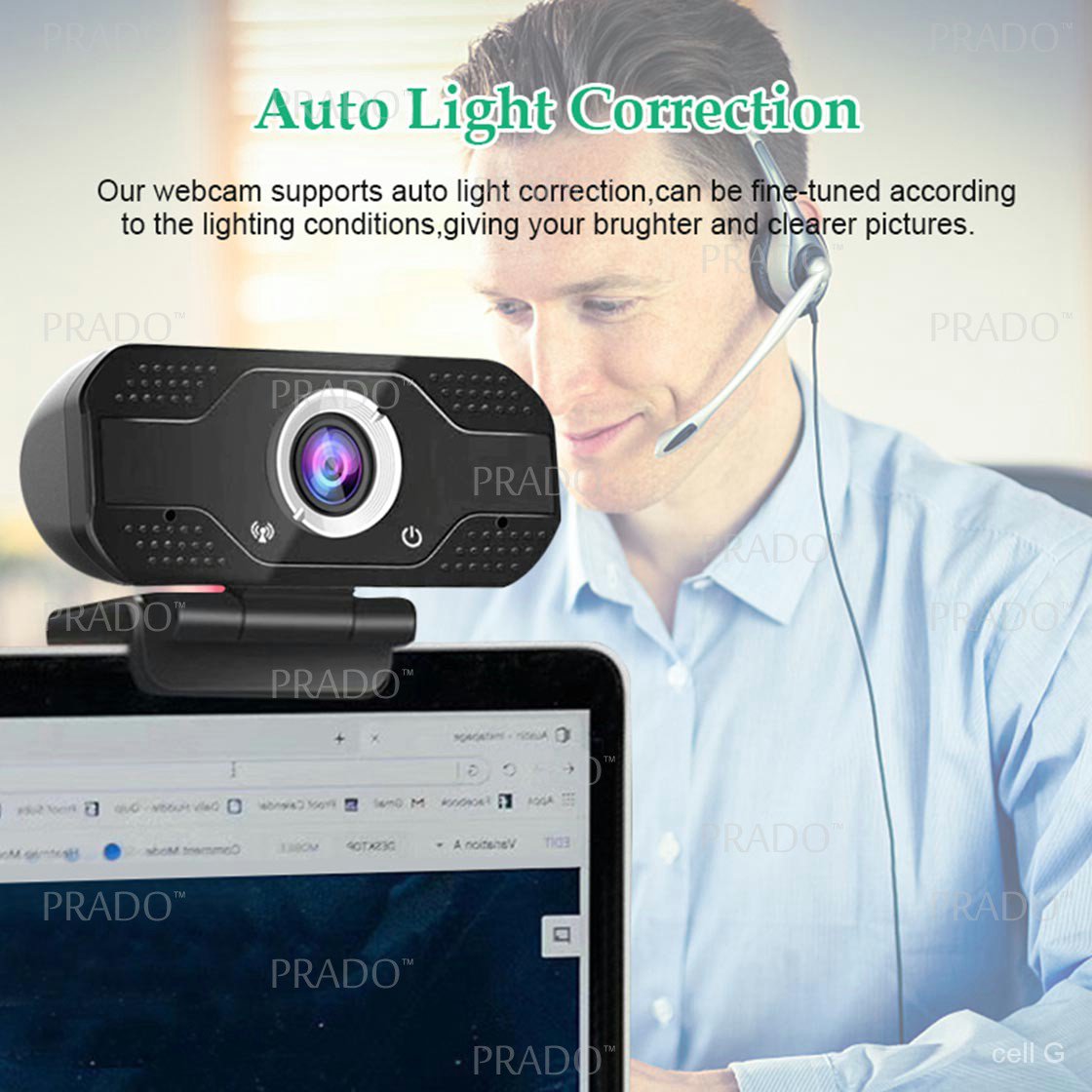 Webcam Hd 1920x1080p 30fps Usb 2.0 Phích Cắm Và Mic Komputer Kamera Cho Máy Tính | BigBuy360 - bigbuy360.vn
