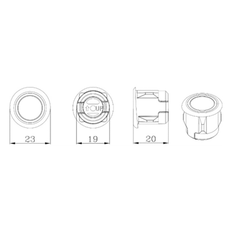 Cảm Biến Đỗ Xe Tự Động 12V 23mm Chất Lượng Cao
