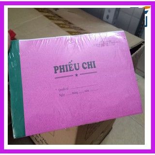 -combo 10 cuốn phiếu chi/phiếu thu 2 liên 100 tờ dày dặn, có rãnh xé