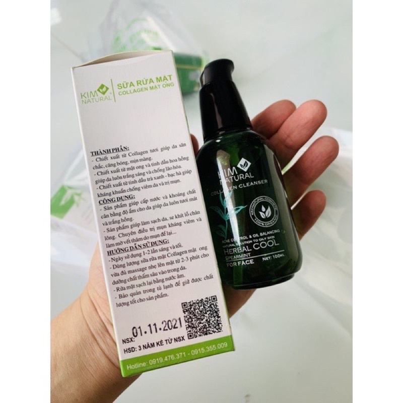 SỬA RỬA MẶT COLLAGEN MẬT ONG KIMNATURAL