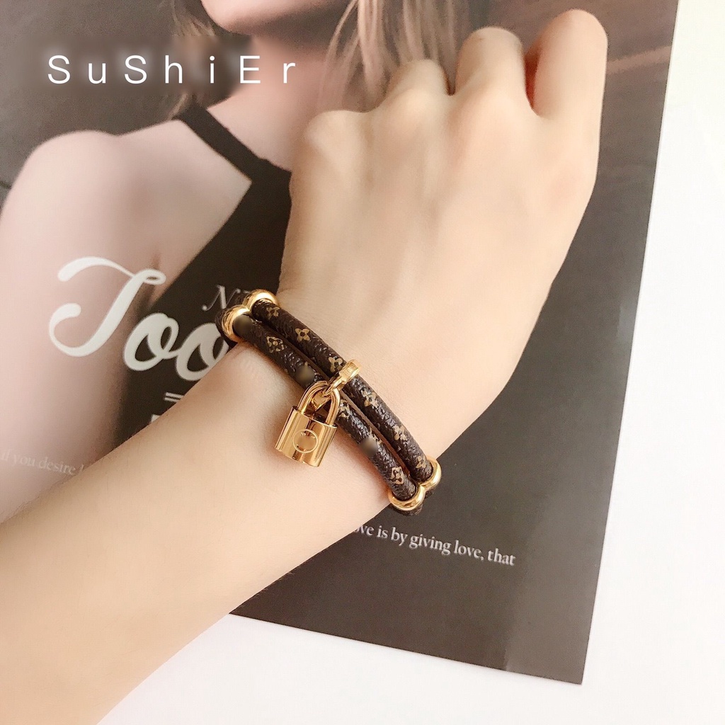 Vòng Tay Lv Bằng Thép Titan Chống Phai Màu Thời Trang Dành Cho Nữ