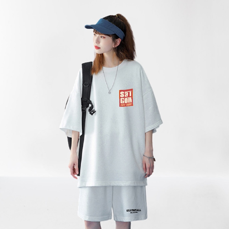 Áo Thun Tay Lỡ Sài Gòn Unisex Form Rộng Cổ Tròn  Áo Phông Tay Lỡ Chất Vải Cotton Thiết Kế Độc Lạ Phong Cách Hàn Quốc | BigBuy360 - bigbuy360.vn