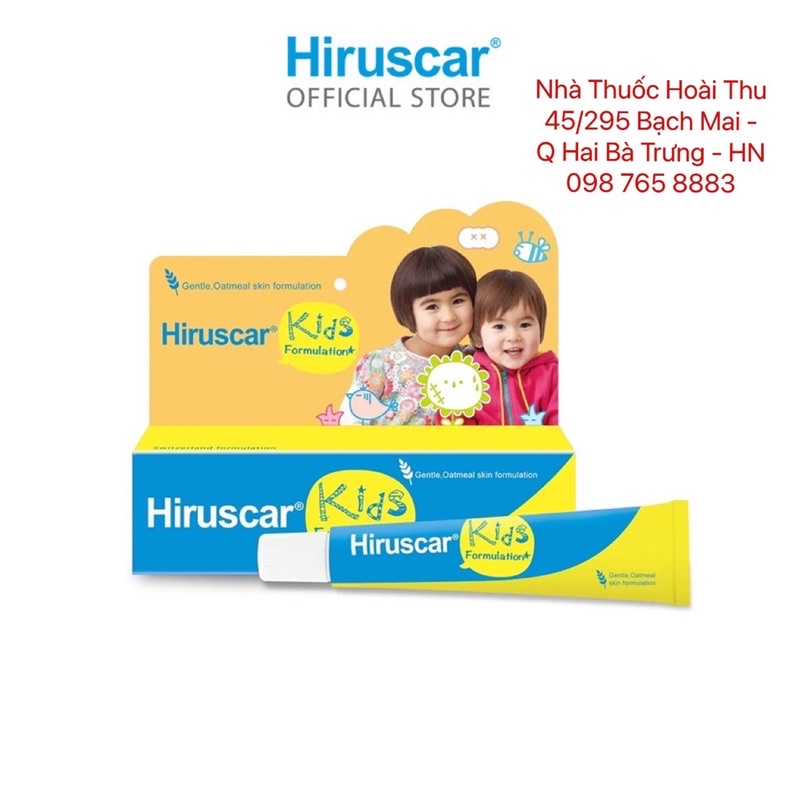 Hiruscar Kids - Gel chăm sóc sẹo,vết thâm,ngứa do côn trùng cắn ( dành cho bé )