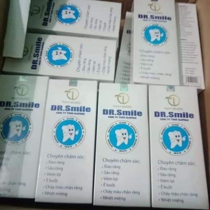 Combo 10 chai Nước súc miệng Dr Smile Tâm Dược - Nước súc họng nhiệt miệng, sâu răng, an toàn cho cả mẹ và bé