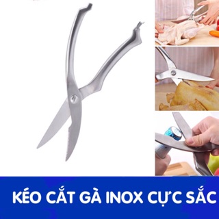 Kéo cắt gà Inox 304 chống gỉ cực sắc