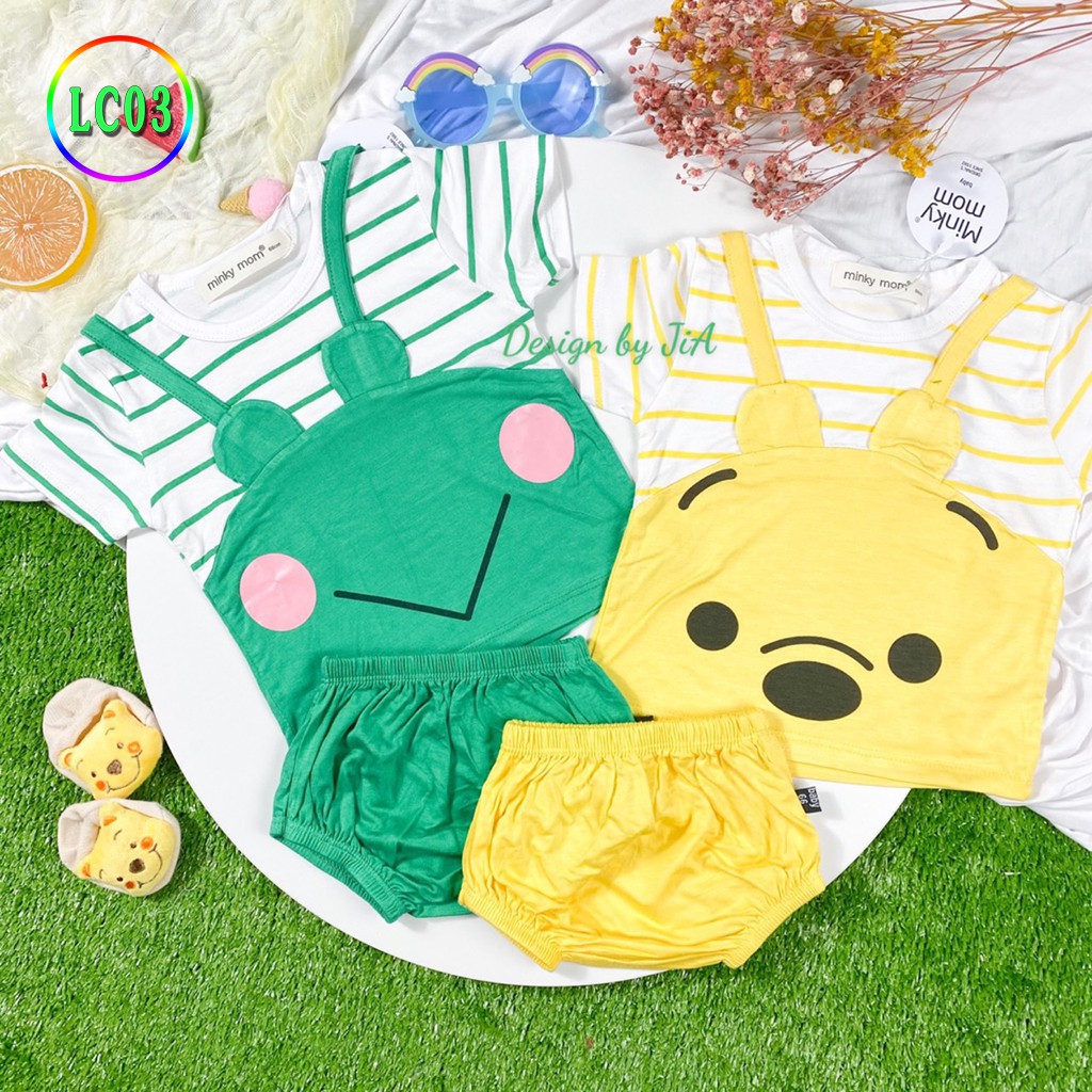 Bộ Chip Cho Bé LC03 Đồ Bộ Chip Thun Lạnh Cao Cấp Mềm Mịn Thoáng Mát Hàng Chuẩn Loại 1 MINKY MOM