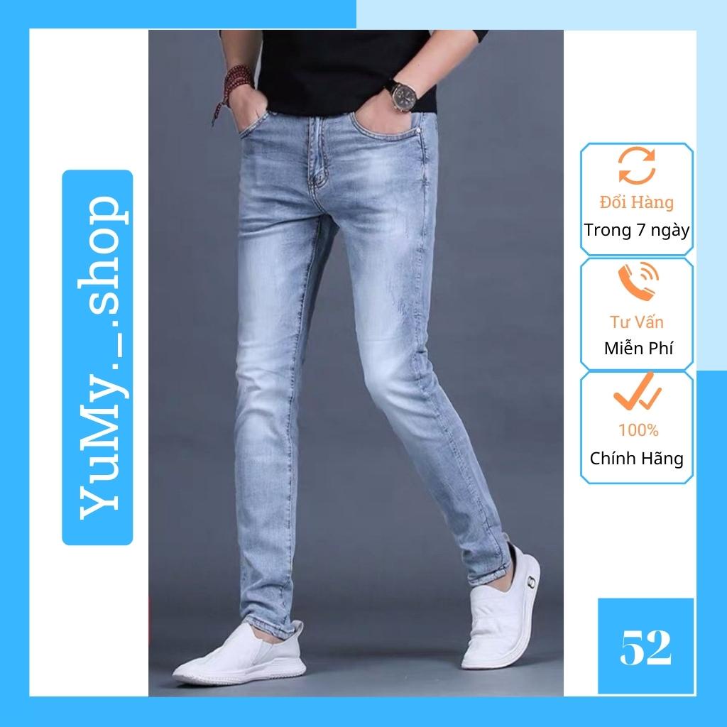 Quần Jean Nam Chất Bò Cao Cấp AD99JM Xanh Sáng Trẻ Trung Thời Trang