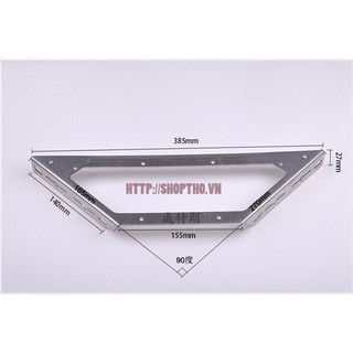 Ke góc cỡ #4 cố định góc vuông - Inox 201 KT: 270x270mm