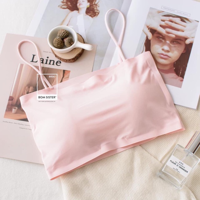 Áo Bra Su Hai dây mát mẻ - Áo lót Trơn Phối đồ cực sang