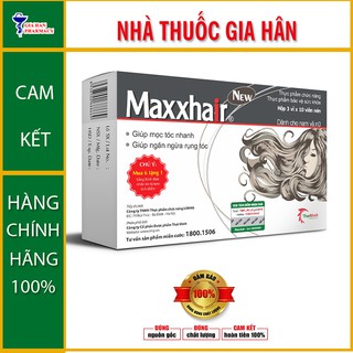 Maxxhair ngăn rụng tóc và tóc bóng mượt - hộp 30 viên
