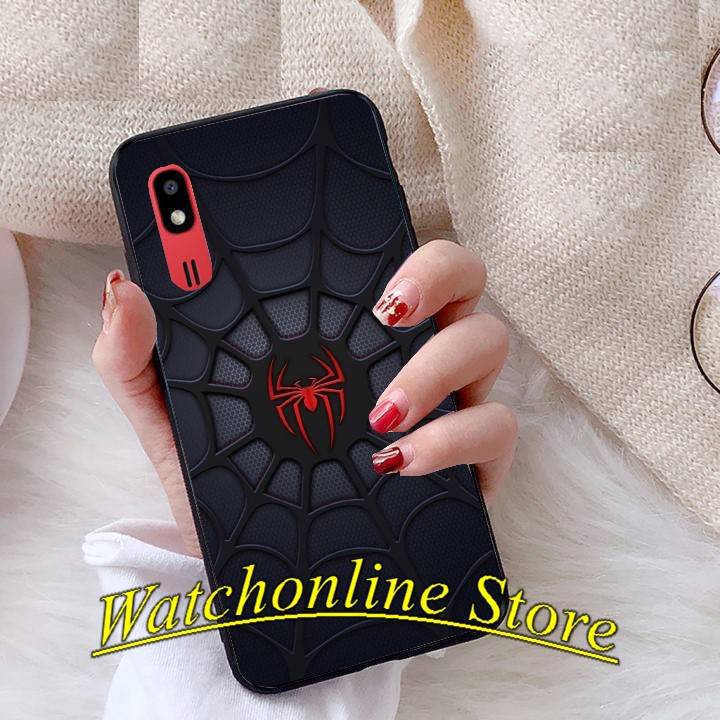 Ốp lưng phủ bóng cho Xiaomi Note 8 / Note 8 pro Mi 8 Mi 8 se Mi 9 Note 9s Note 9 pro họa tiết Nhện